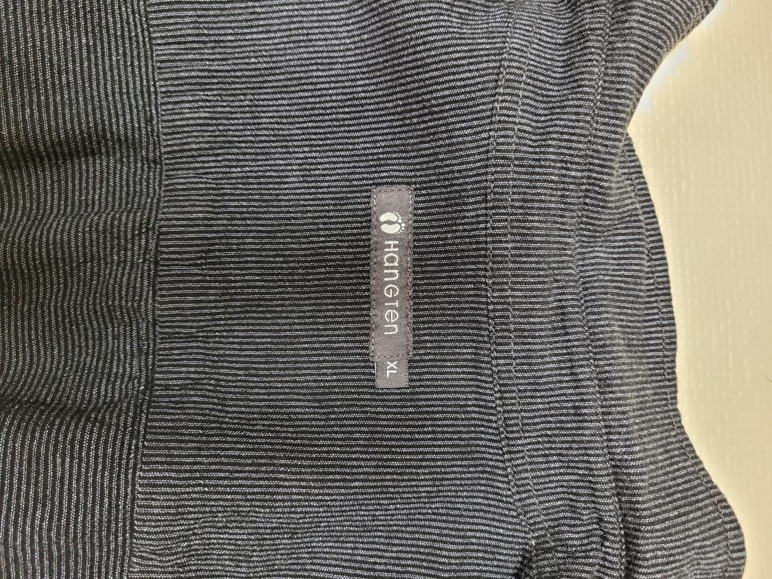 행텐 Hangten 남자 스트라이프 샴브레이 셔츠 105 블랙 상품이미지9