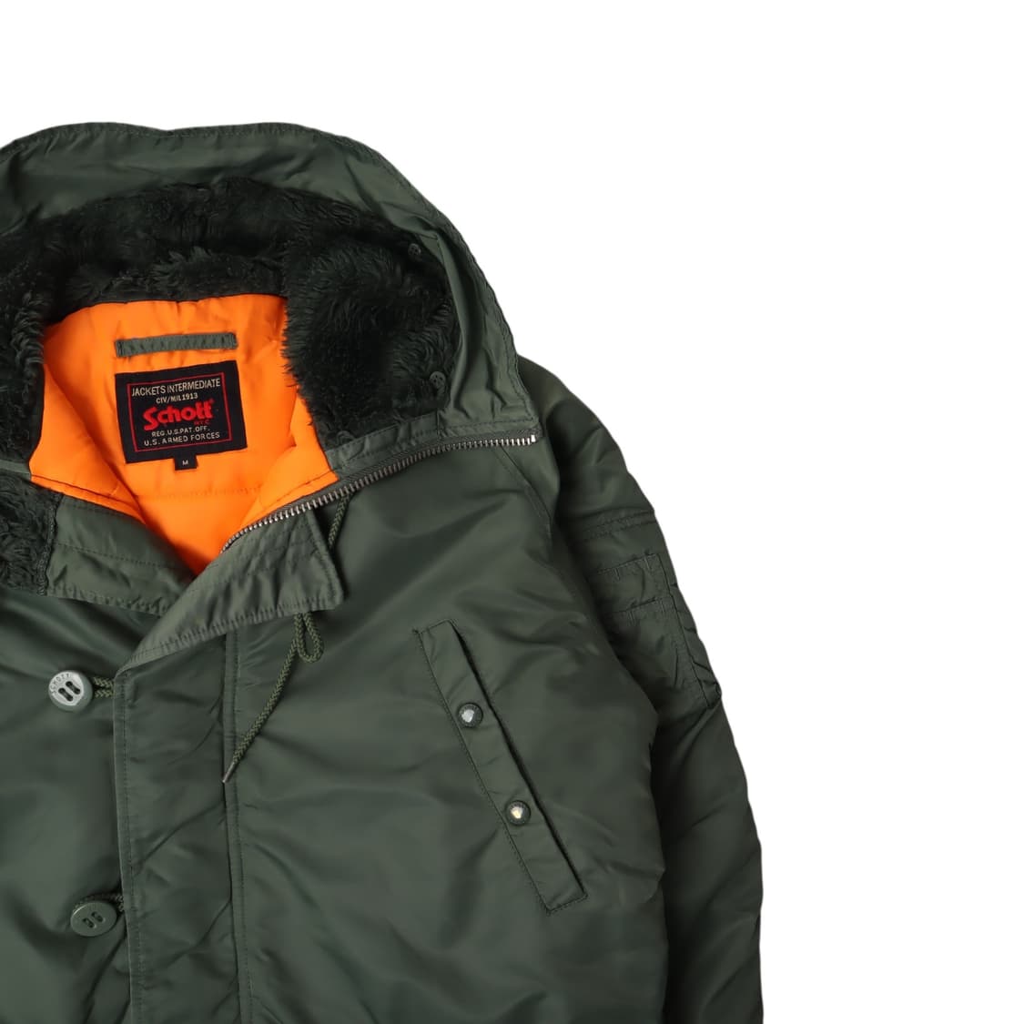 쇼트 카키 n3b 점퍼 자켓 상품이미지2