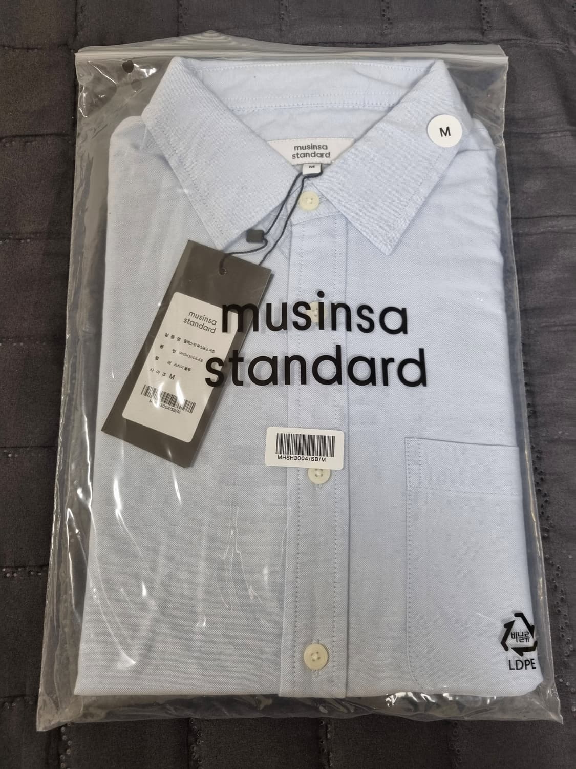 무신사 스탠다드 릴렉스 핏 옥스포드 셔츠 [스카이 블루] 
M 상품이미지4