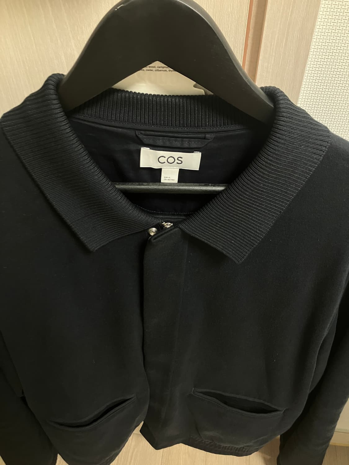 (XL) COS 스웻 집업 자켓 다크네이비 상품이미지3