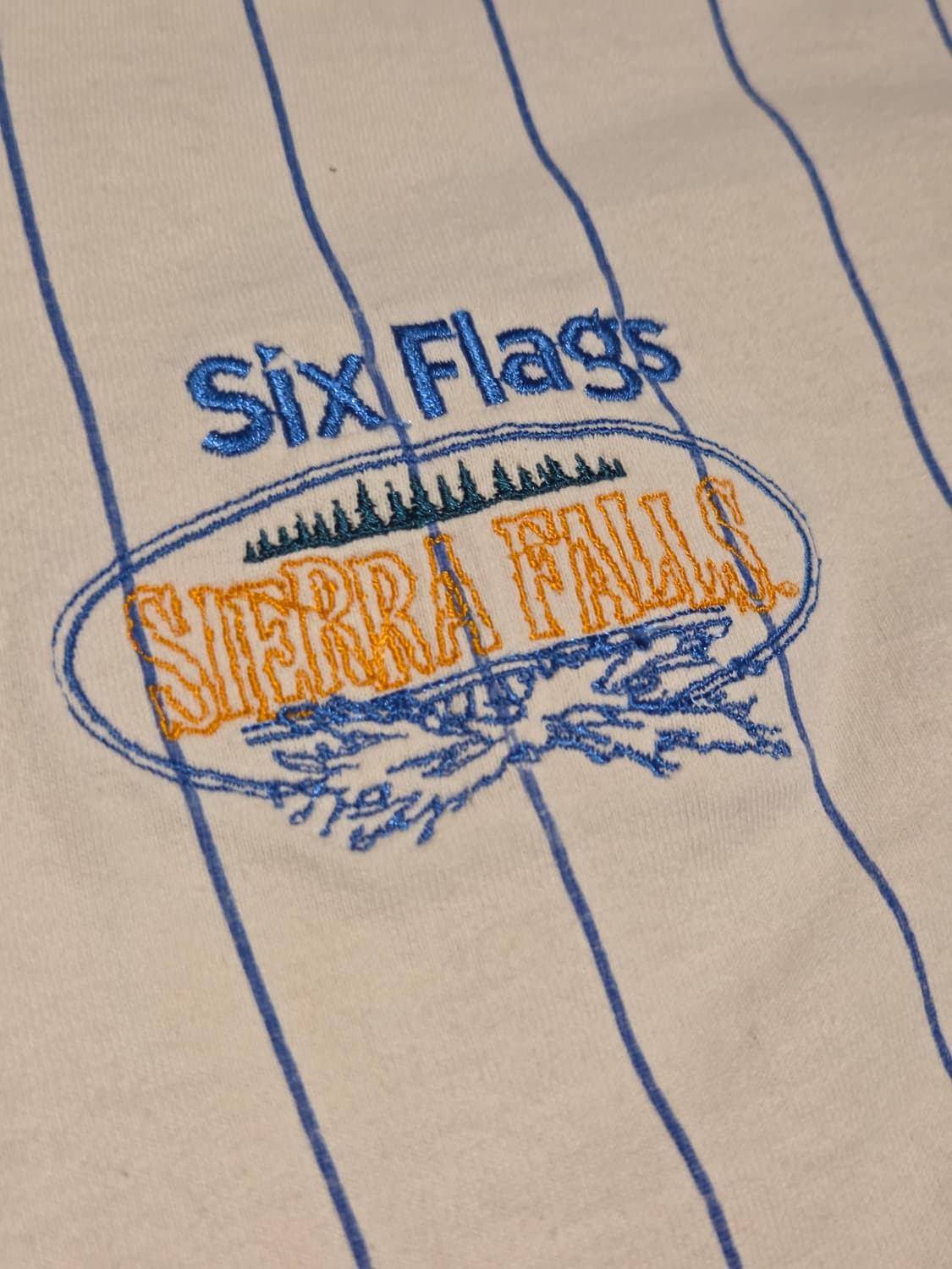 90's 식스플래그 어트랙션 네이비 셔츠 상품이미지3
