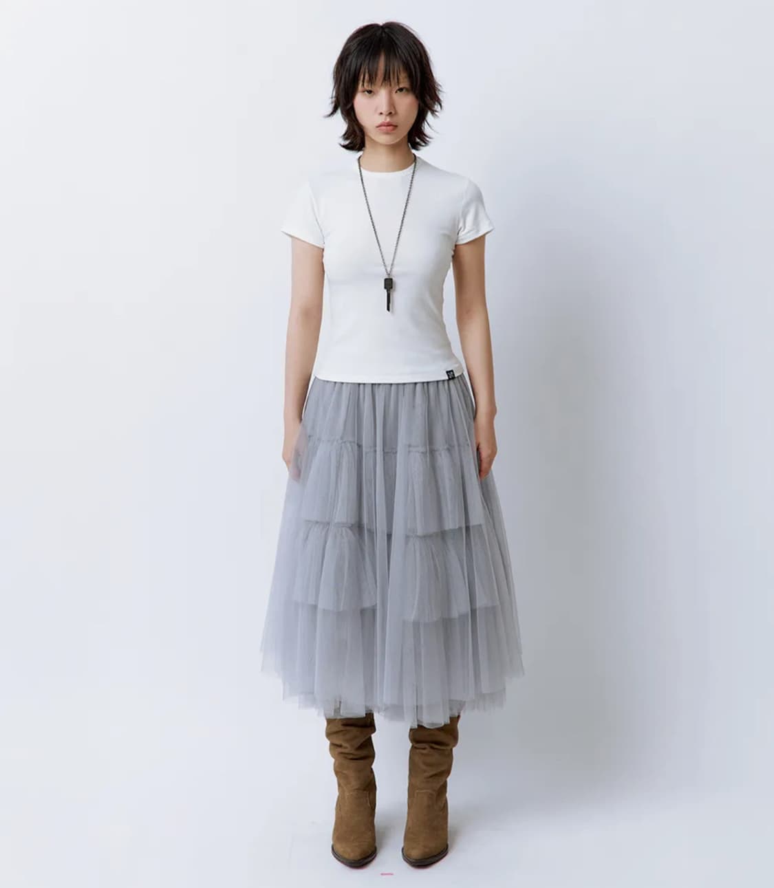 러프넥 캉캉 샤스커트 상품이미지1