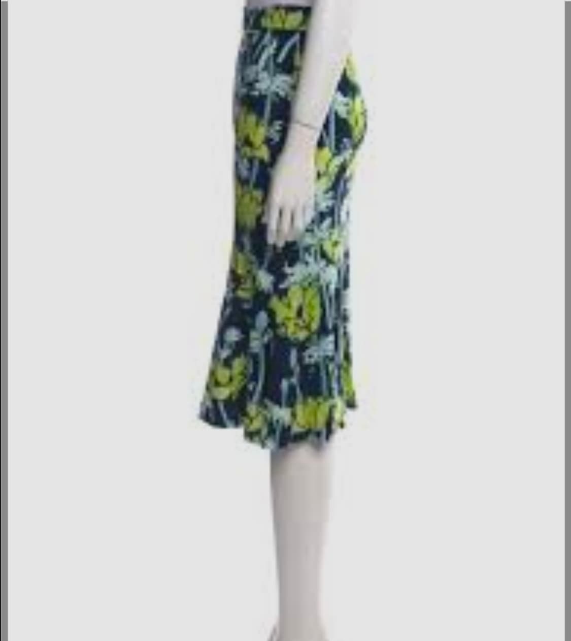 토리버치(Tory Burch) 네이비 파피 블룸 플라워 저지 스커트 상품이미지3