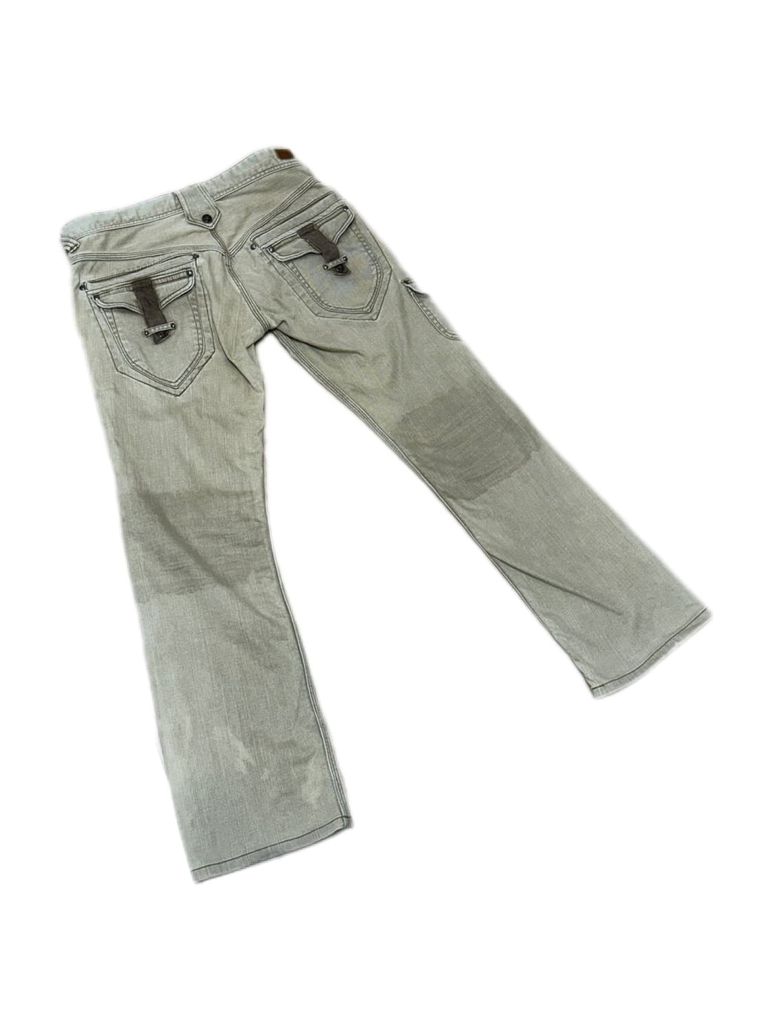 니콜 클럽 포맨 베이지 웨스터 카우보이 데님팬츠 상품이미지2