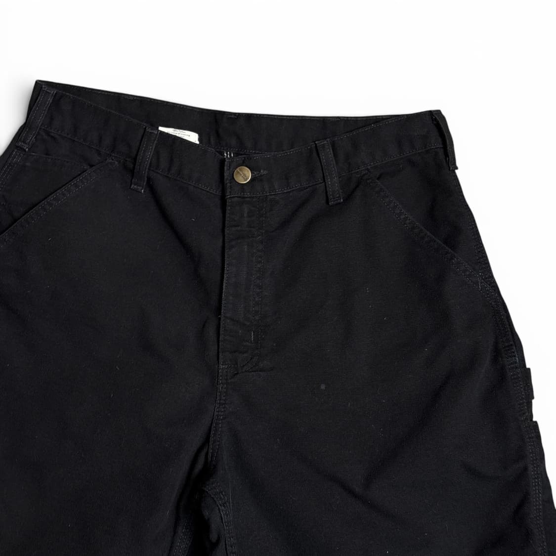 칼하트 b25 blk 가죽탭 하프팬츠 상품이미지5