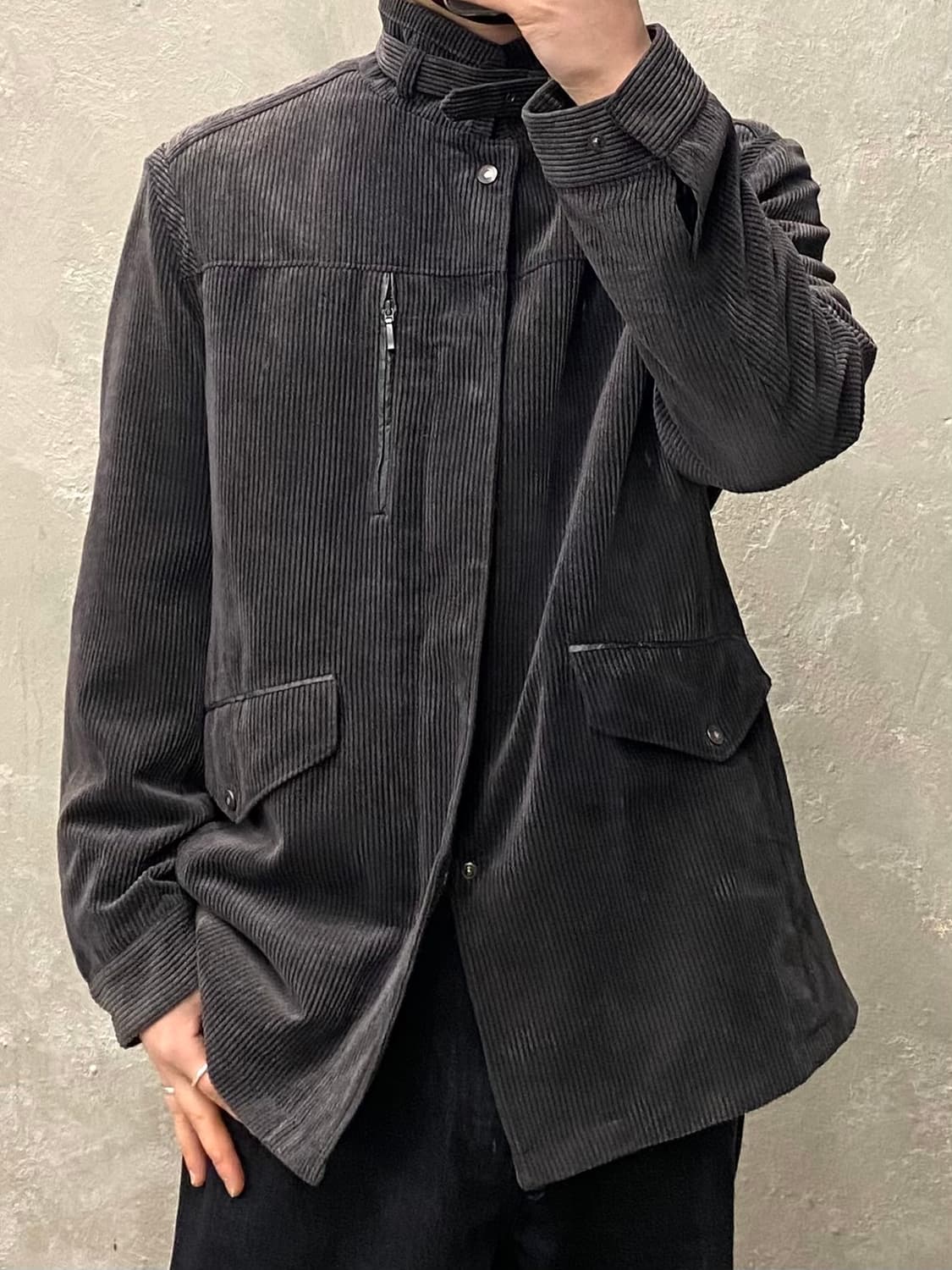 [L] Intermezzo 인터메조 그레이 코듀로이 자켓 상품이미지9