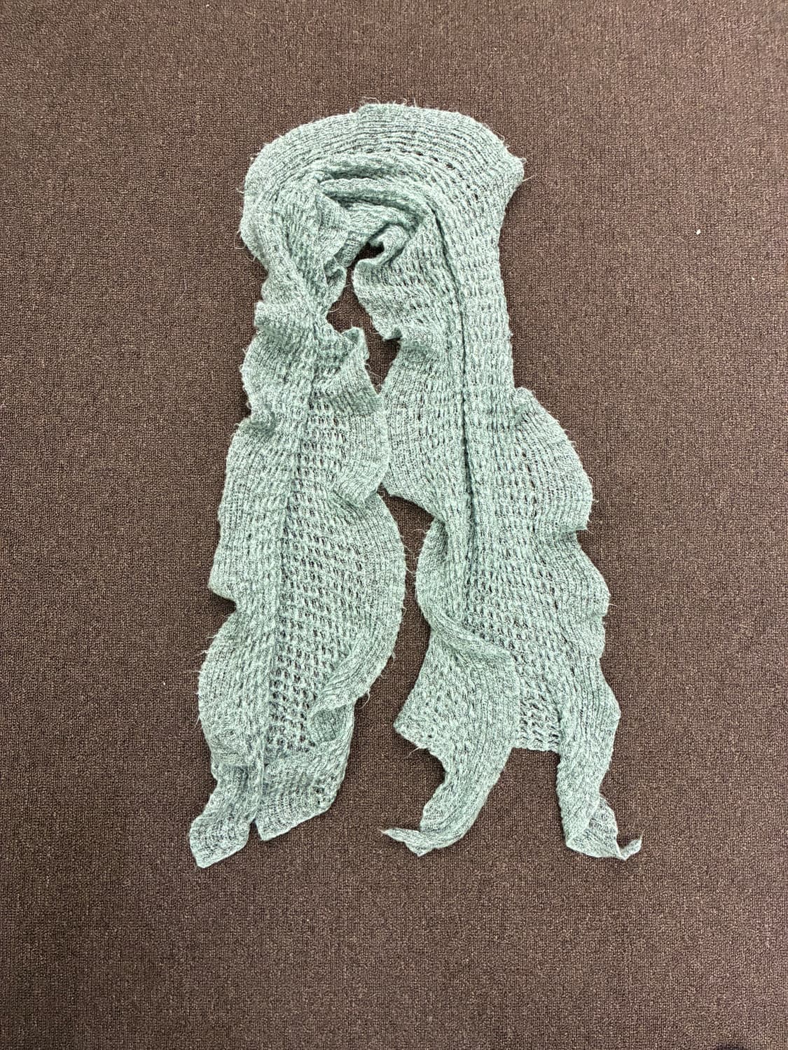 Japanese vintage Mori 민트 머플러(구멍) 상품이미지2