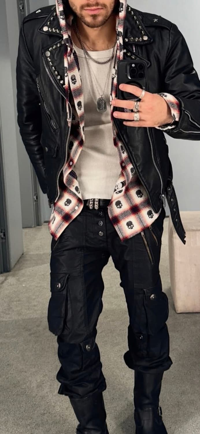 SUPREME 슈프림 X 넘버나인 FLANNEL HOODIE [XL] 상품이미지2