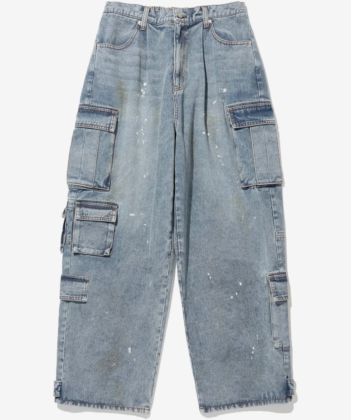 낫포너드 Dirty Wash Multi Cargo Denim Pants  상품이미지1