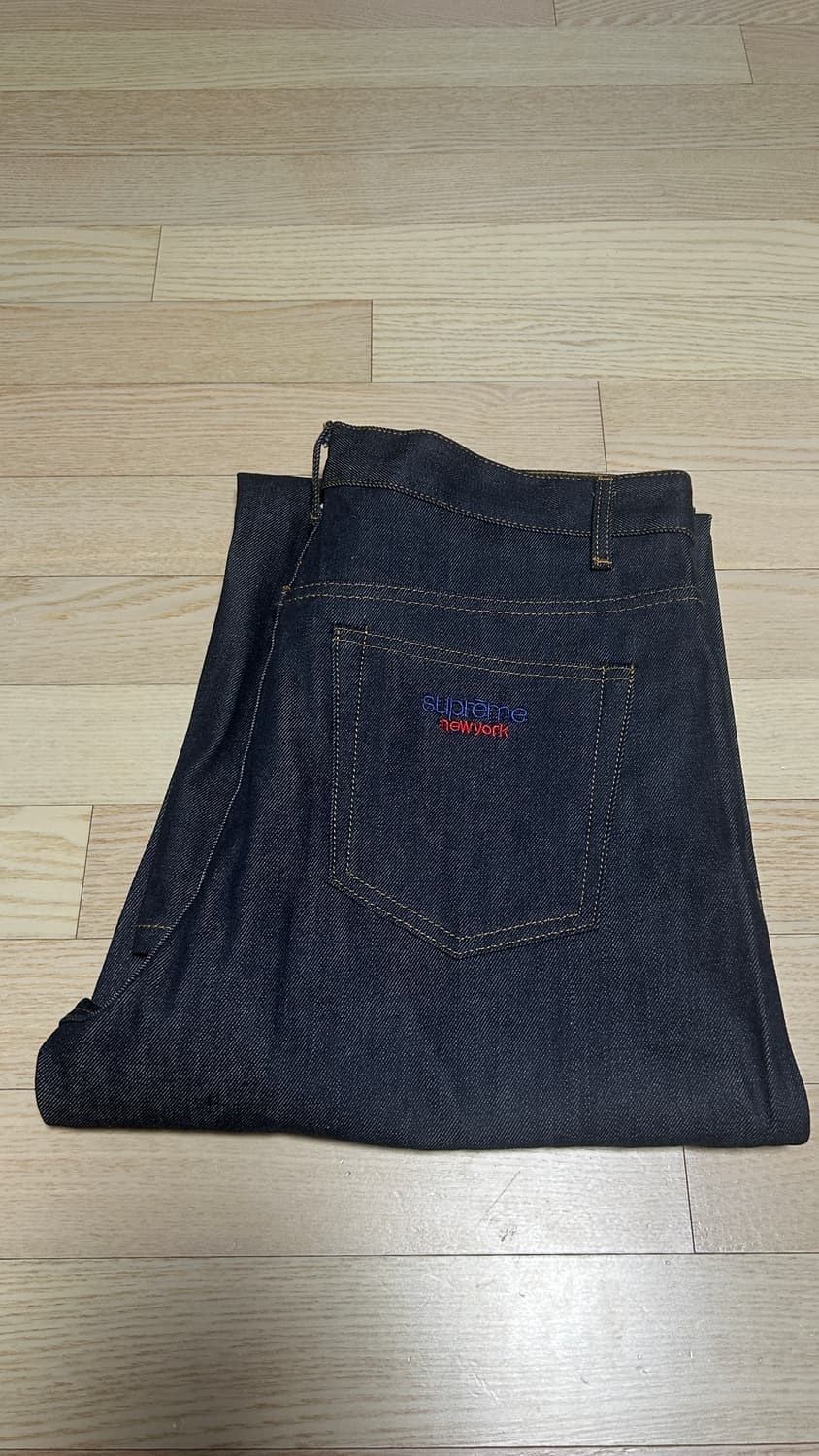 슈프림 리지드 인디고 생지 데님 청바지 - 24SS 32 상품이미지1