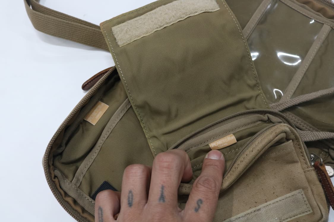  포터 3way 캔버스 레더 배색 크로스백 상품이미지7