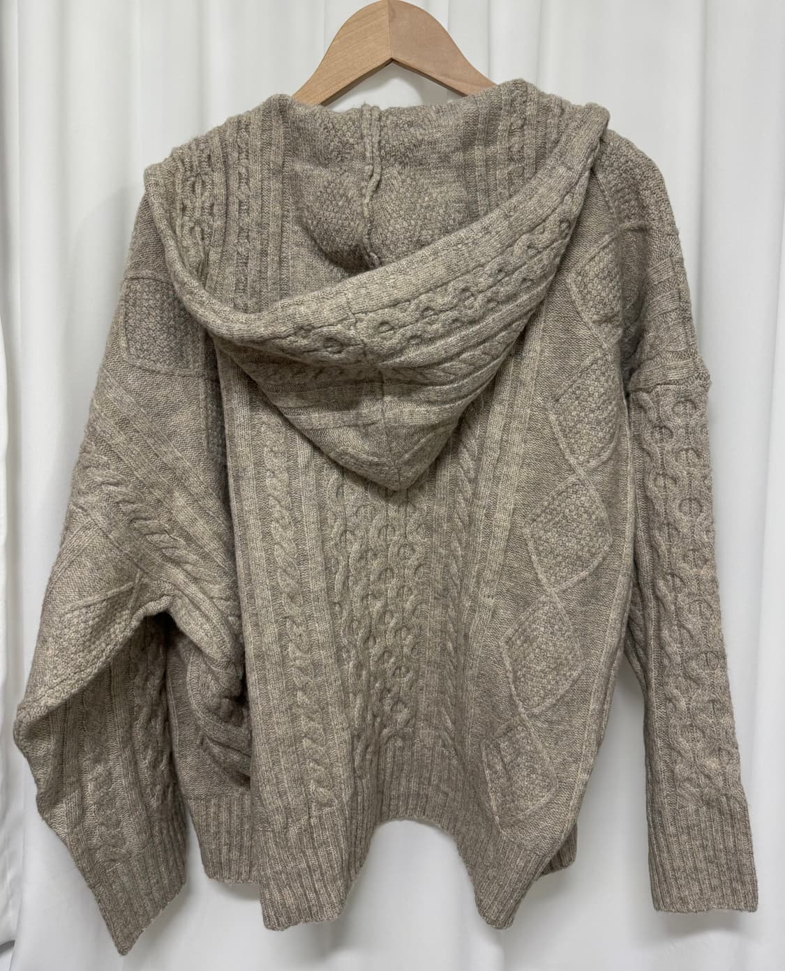 [새상품] 라퍼지스토어 울 니트 후드집업 상품이미지6