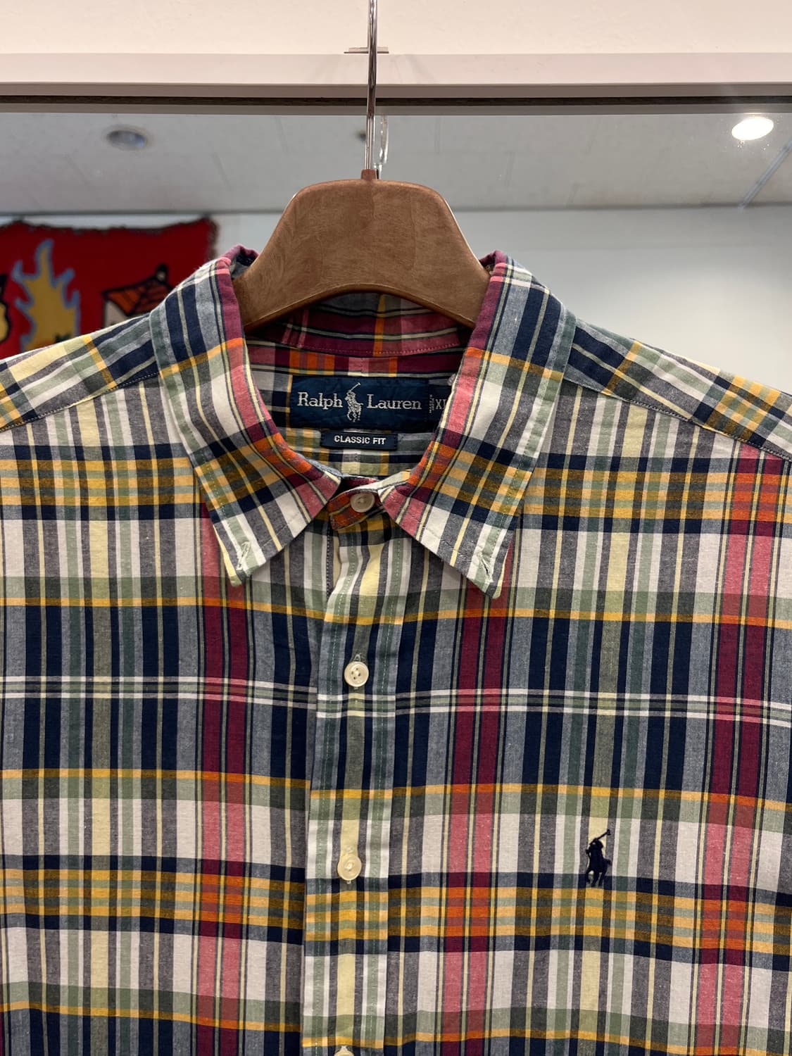 Polo RL 폴로 랄프로렌 CLASSIC FIT 체크 반팔 셔츠 상품이미지3