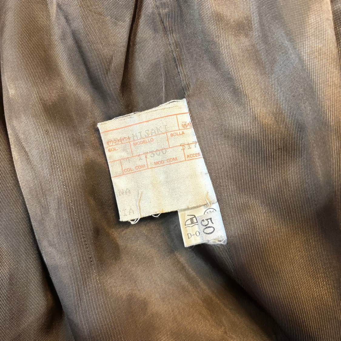 90s COMPAGNIA DELLE PELLI 플리티드 울 발마칸 상품이미지8