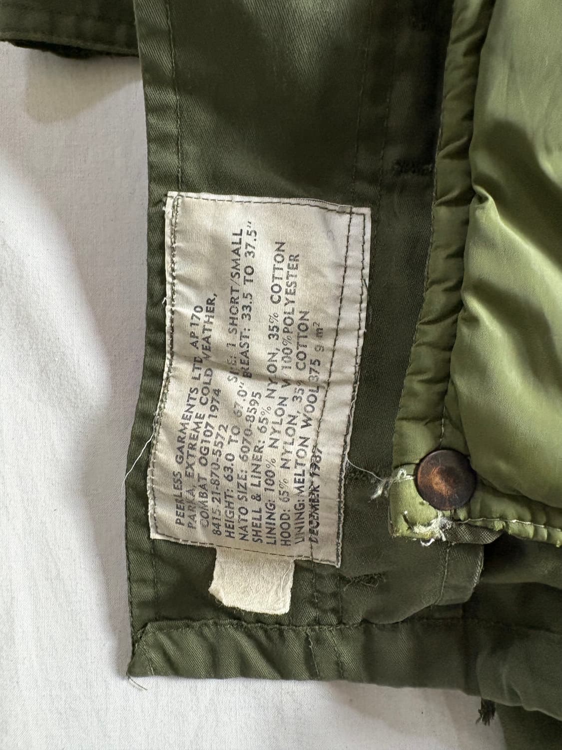 70s 캐나다 밀리터리 콜드 익스트림 파카  상품이미지8