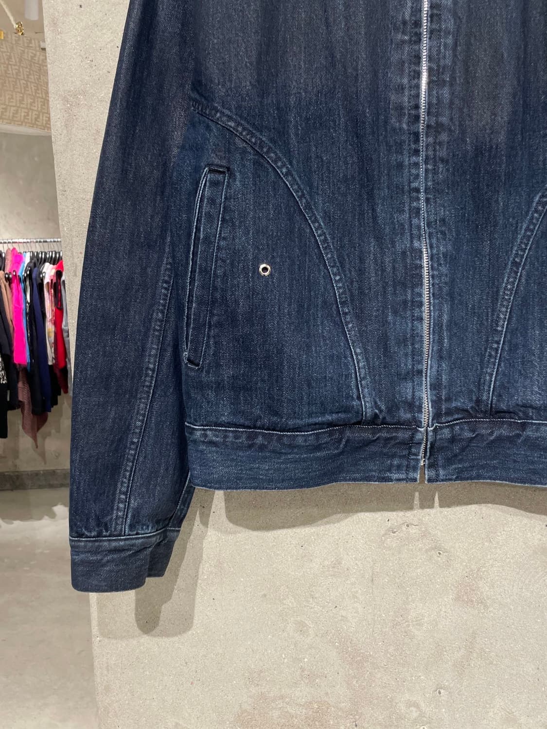 51퍼센트 진청 코팅 그라데이션 데님 자켓 상품이미지4