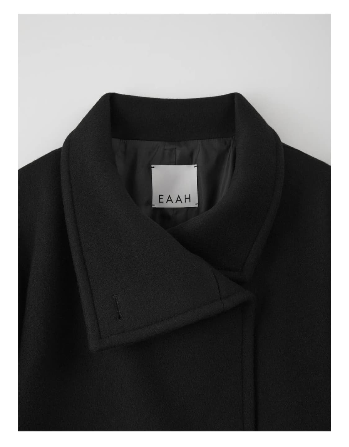 Eaah 이아 hayes half coat (black) 상품이미지4