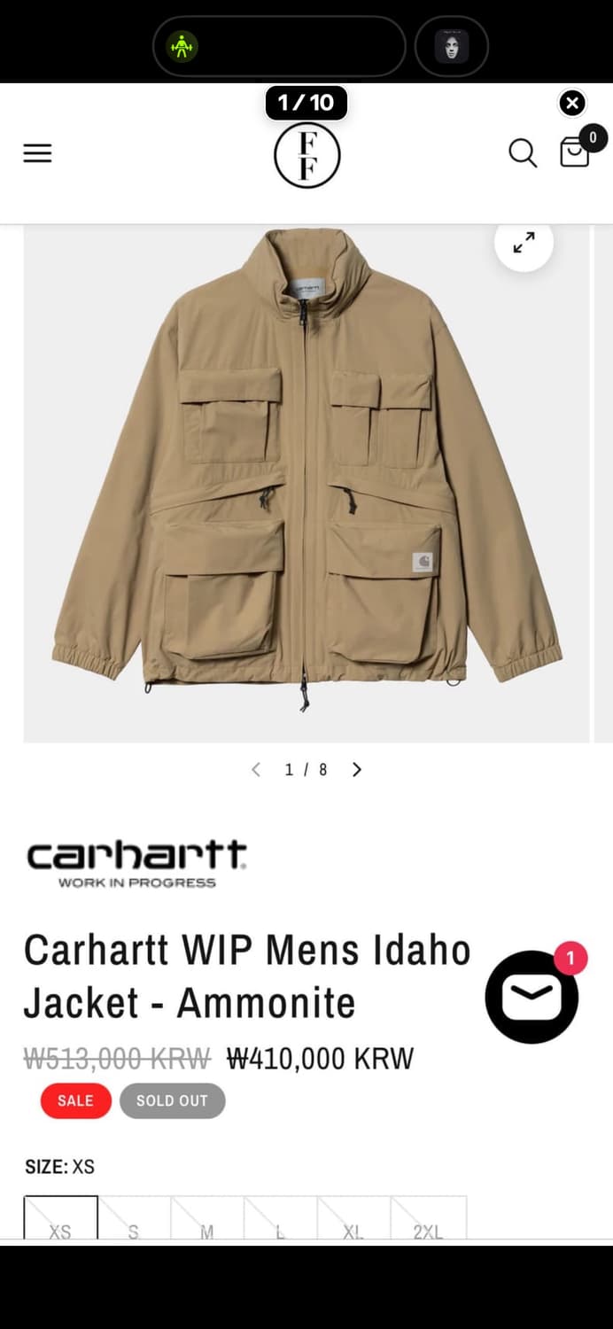 칼하트 WIP 아이다호 재킷 Carhartt WIP Idaho jacke 상품이미지1