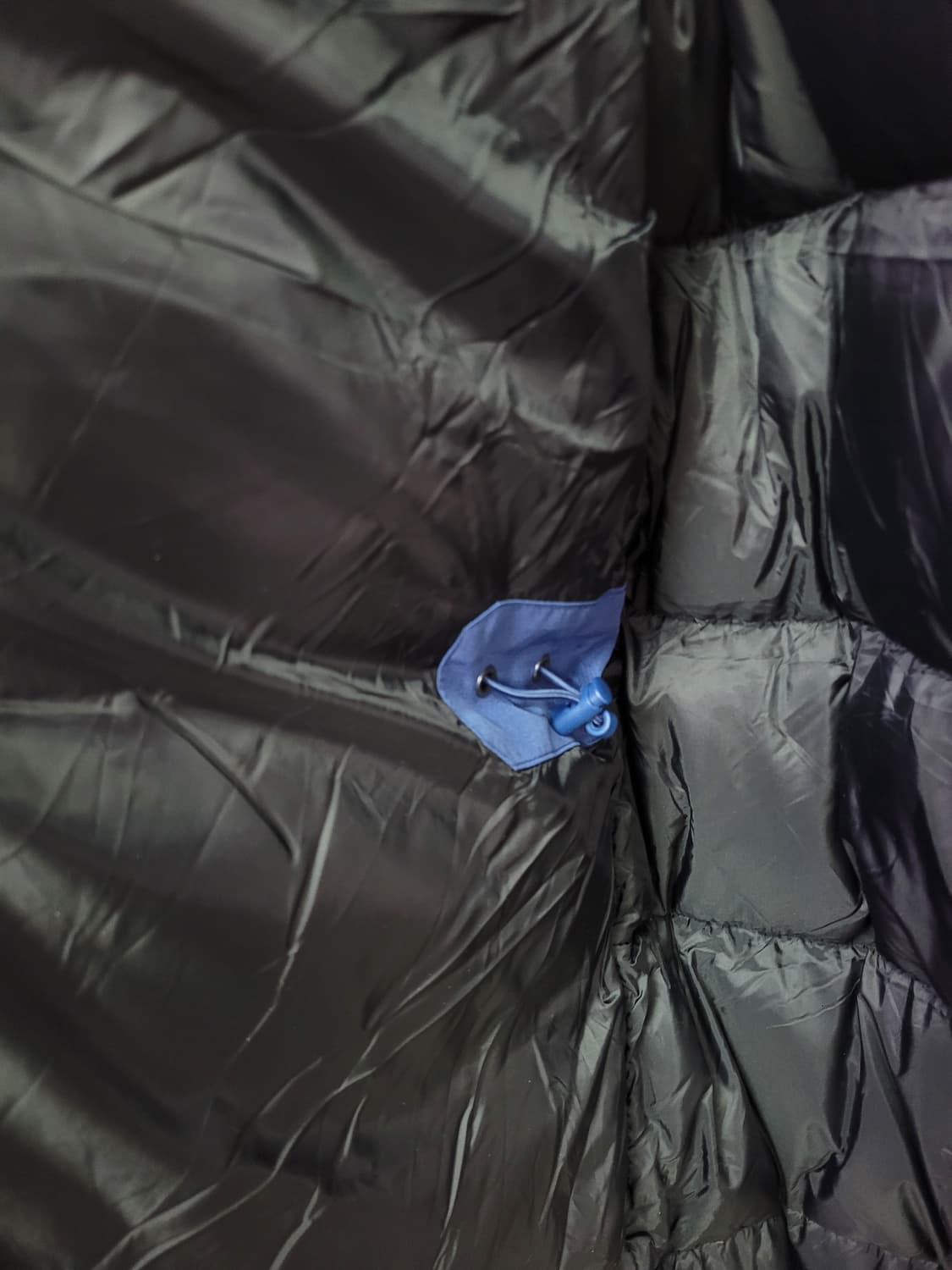 KOLON 코오롱 GORE 블루 퍼 후드 패딩 점퍼 상품이미지5