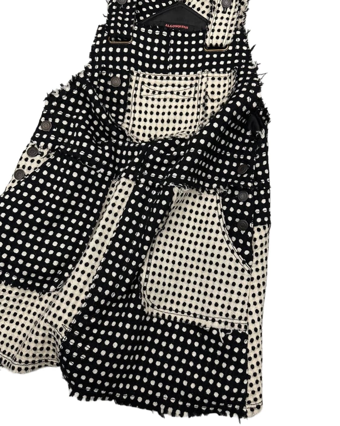 ALGONQUINS 그런지 폴카닷 도트 오버롤 멜빵 스커트 빈티지 상품이미지5