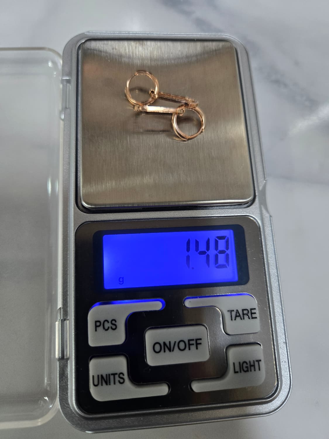 금값처분) 14k 로즈골드 클립 귀걸이  상품이미지7