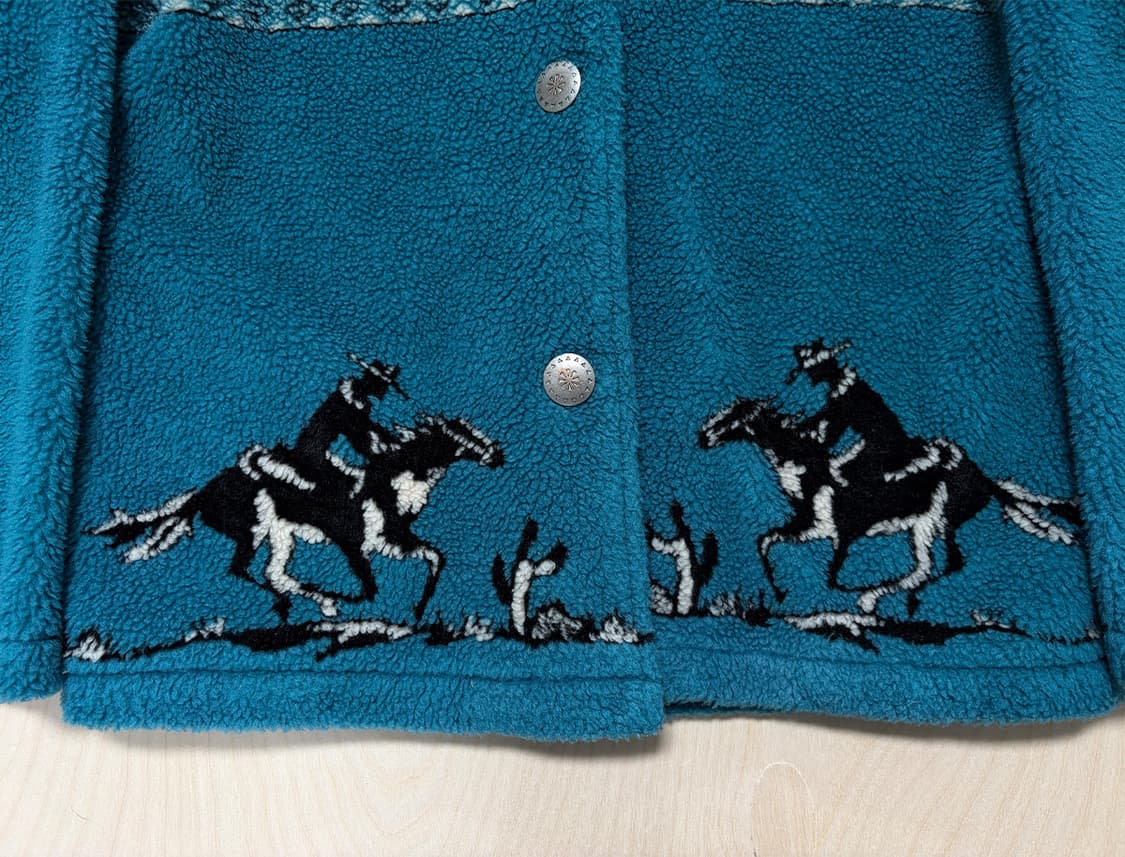 빈티지 카우보이 패턴 플리스 자켓 상품이미지6