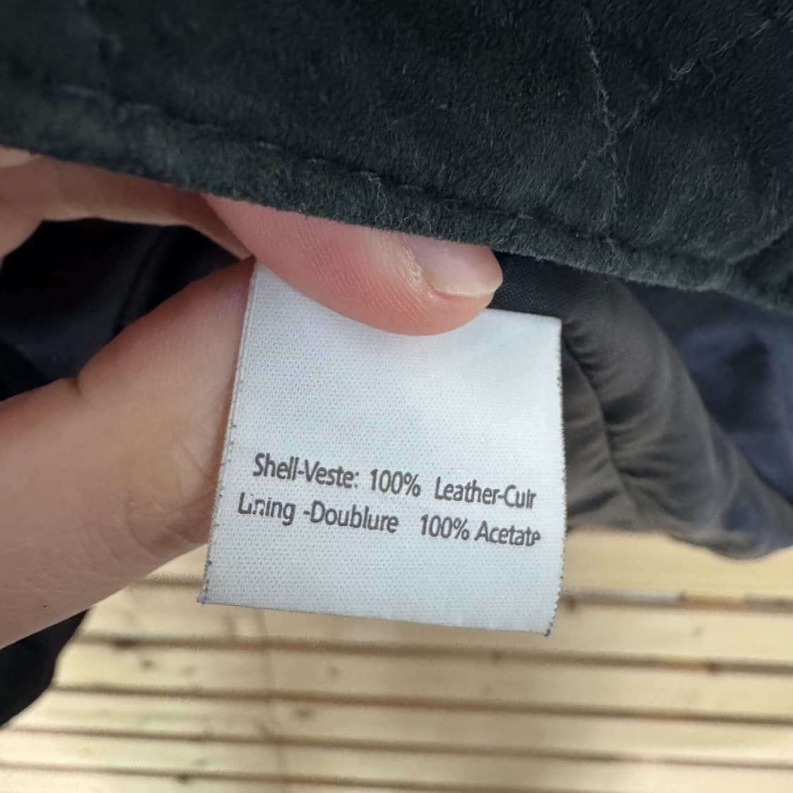 가죽 퀼팅 자켓 상품이미지3