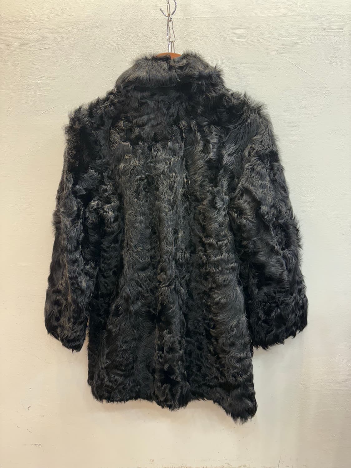 블랙 양털코트  상품이미지6