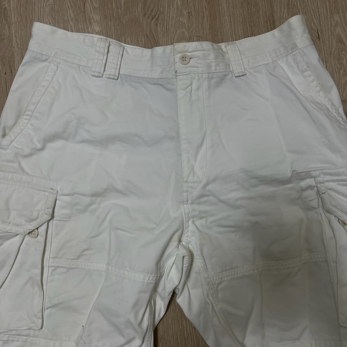 폴로 랄프로렌 남성 화이트 카고 반바지 38  상품이미지2
