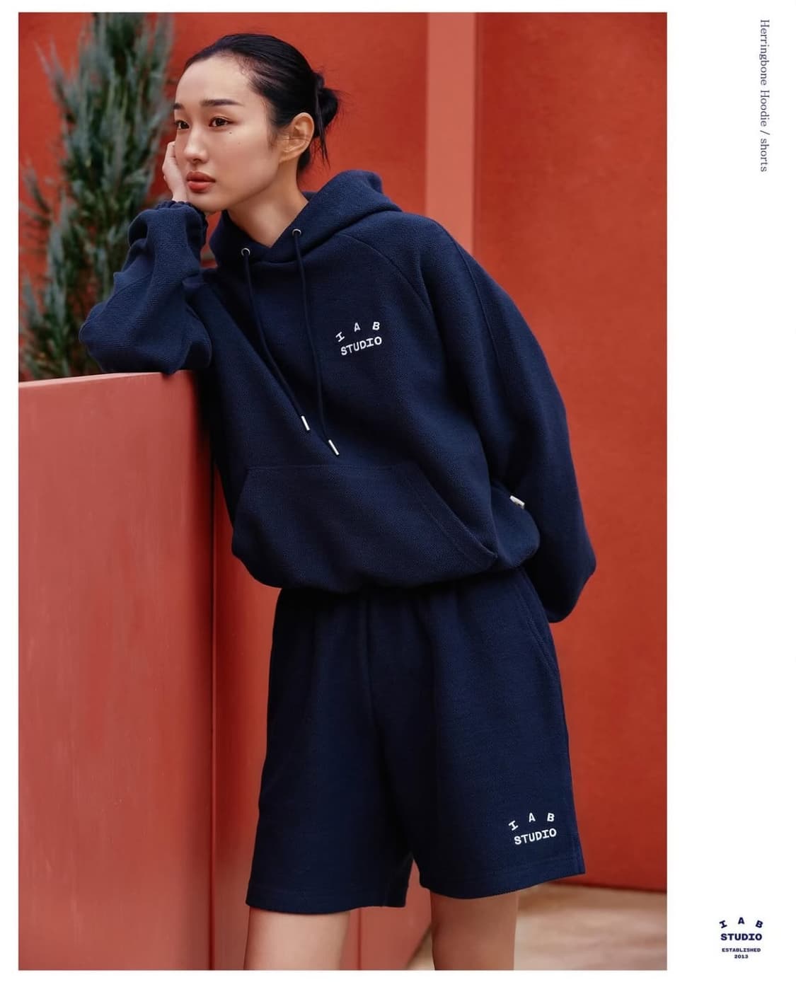 미개봉 아이앱스튜디오 헤링본 후드 네이비 S 상품이미지9