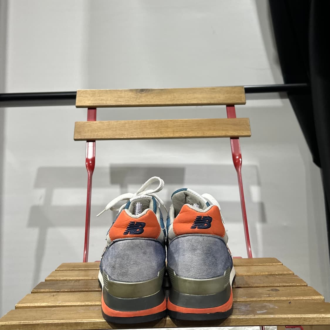 260) USA 뉴발란스x제이크루 운동화 M996 네이지 오렌지 상품이미지4