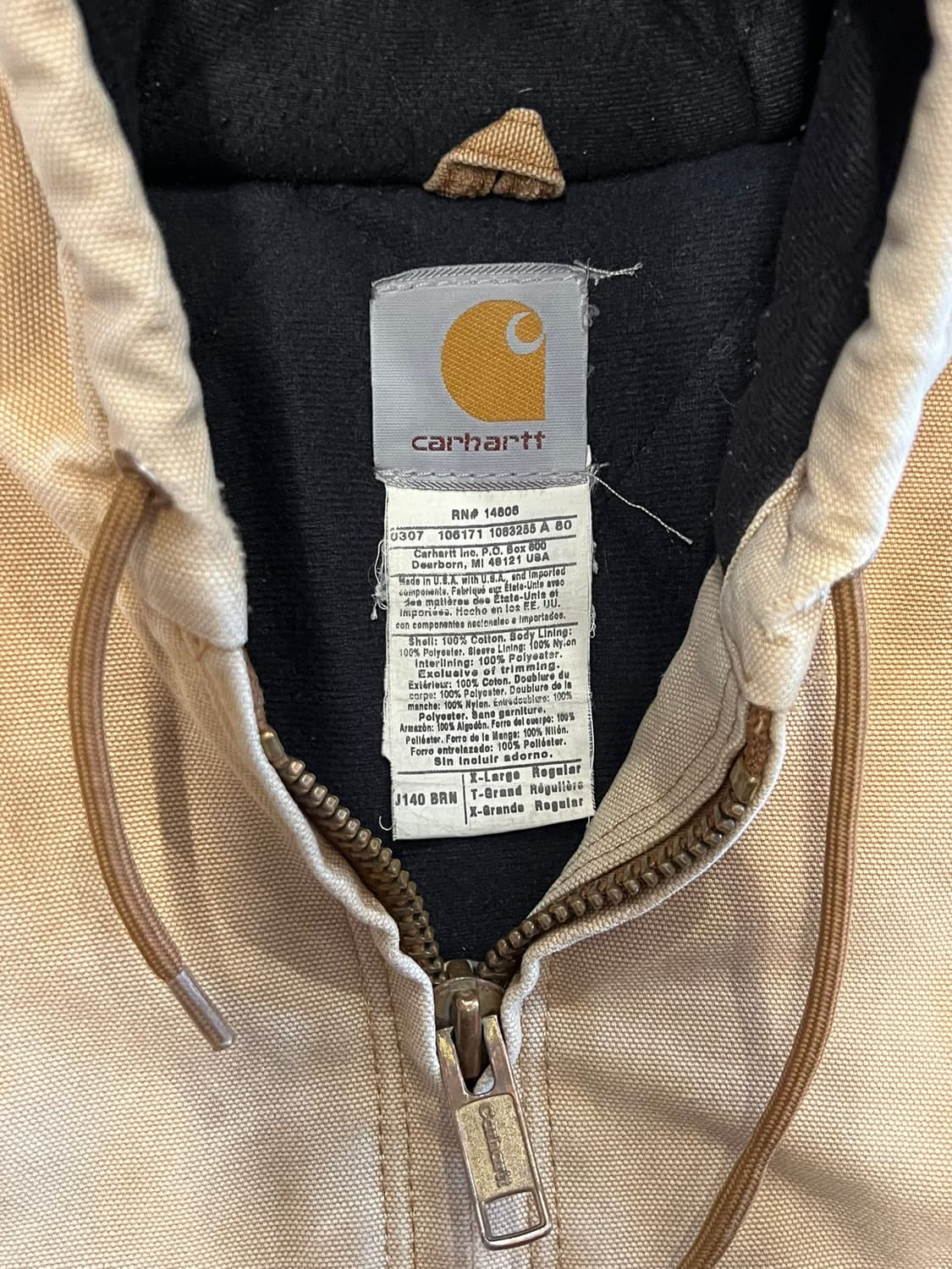 [XL] 칼하트 덕 액티브 자켓 J140 BRN 빈티지 워크자켓 후드집업 상품이미지9
