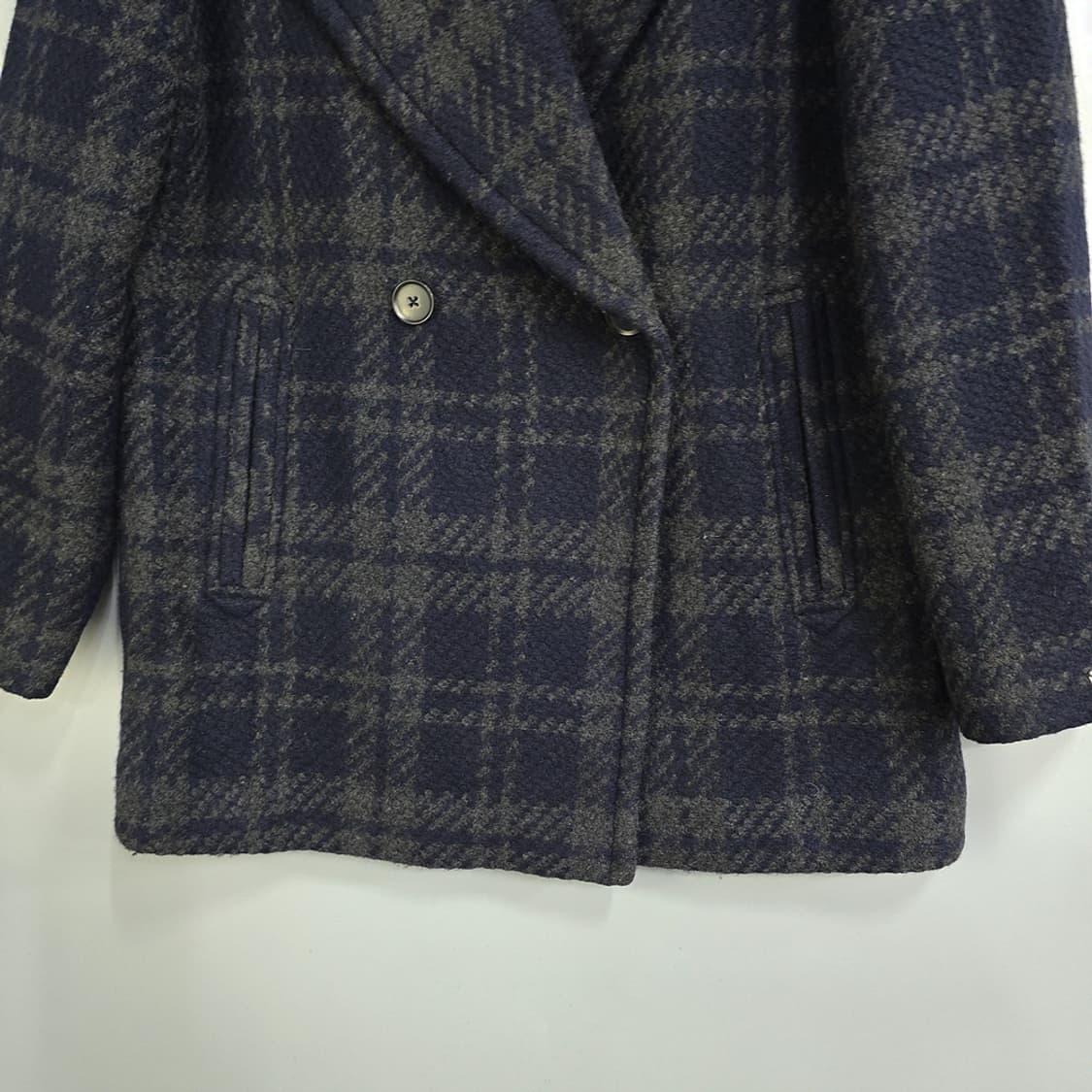 타미힐피거(Tommy Hilfiger) 체크 울 코트 S 상품이미지3