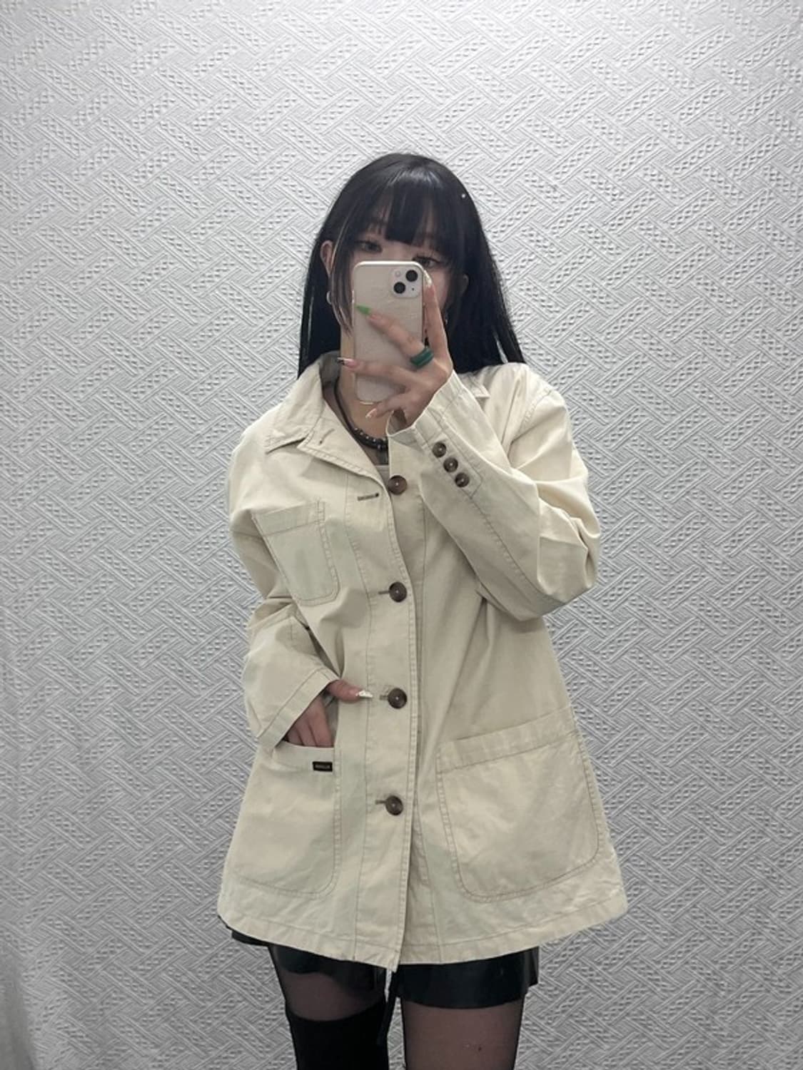 폴로 랄프로렌 진스 베이직 하프코트 셔츠 워크자켓 L C09129 상품이미지2