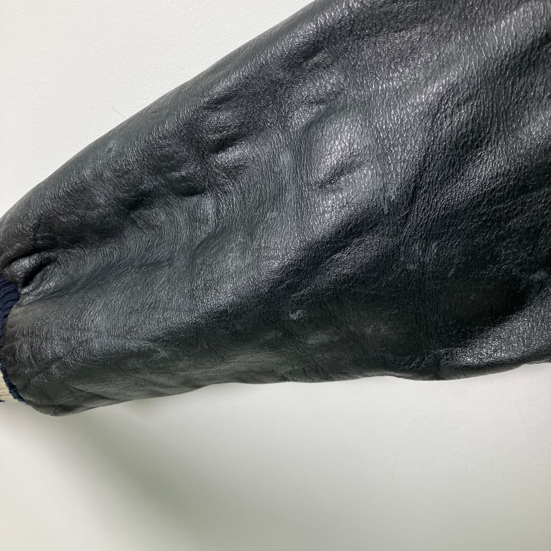 정글스톰 소가죽 바시티 자켓 M 상품이미지8