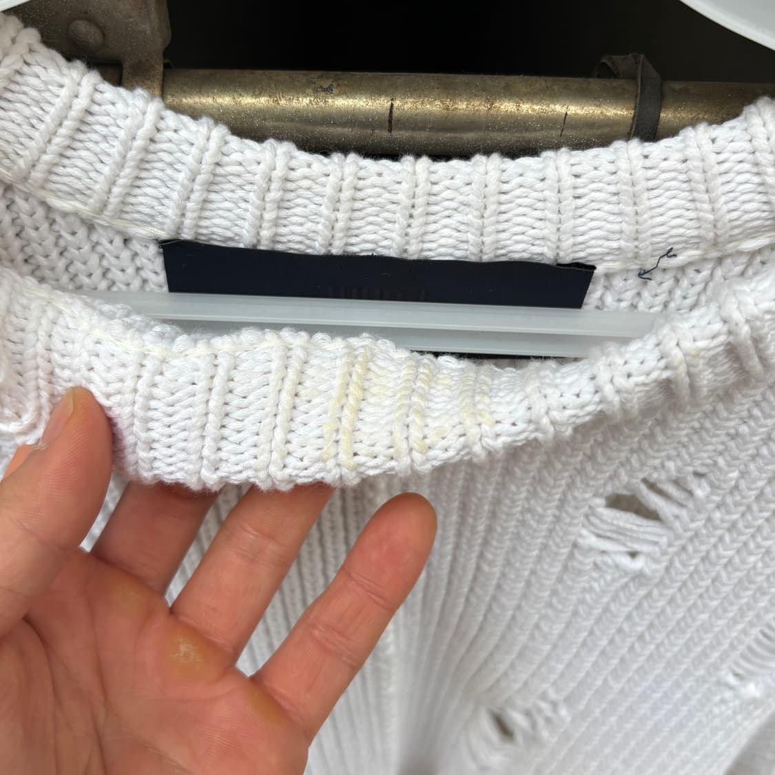 [S] 23년 준지 코튼 니트 스웨터 상품이미지6