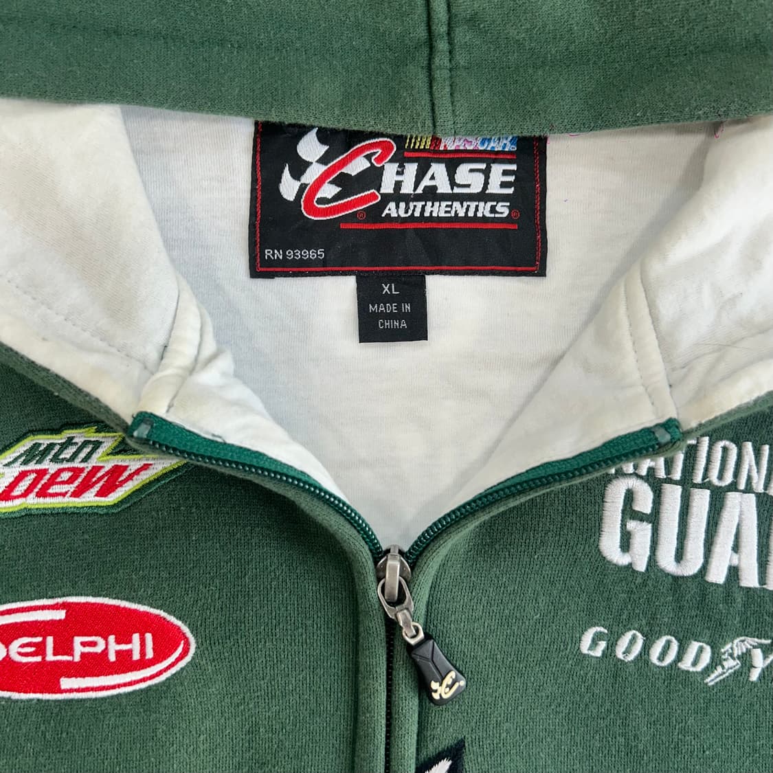 NASCAR 나스카 90‘s딥그린 레이싱 후드집업 상품이미지8