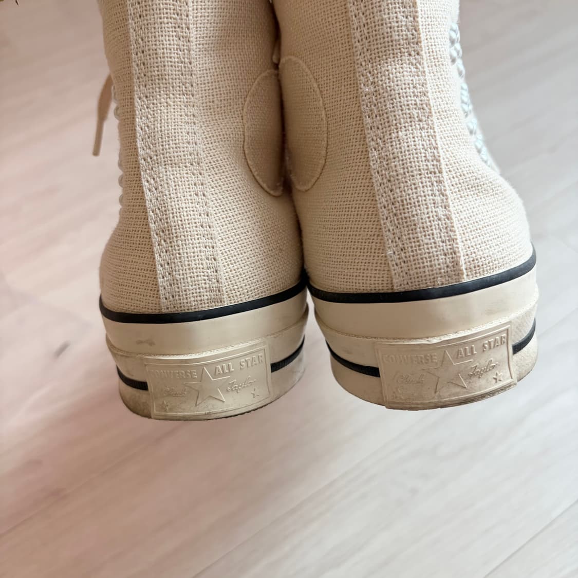 [2회착용] 스투시x컨버스 척70하이 아이보리 245 상품이미지5