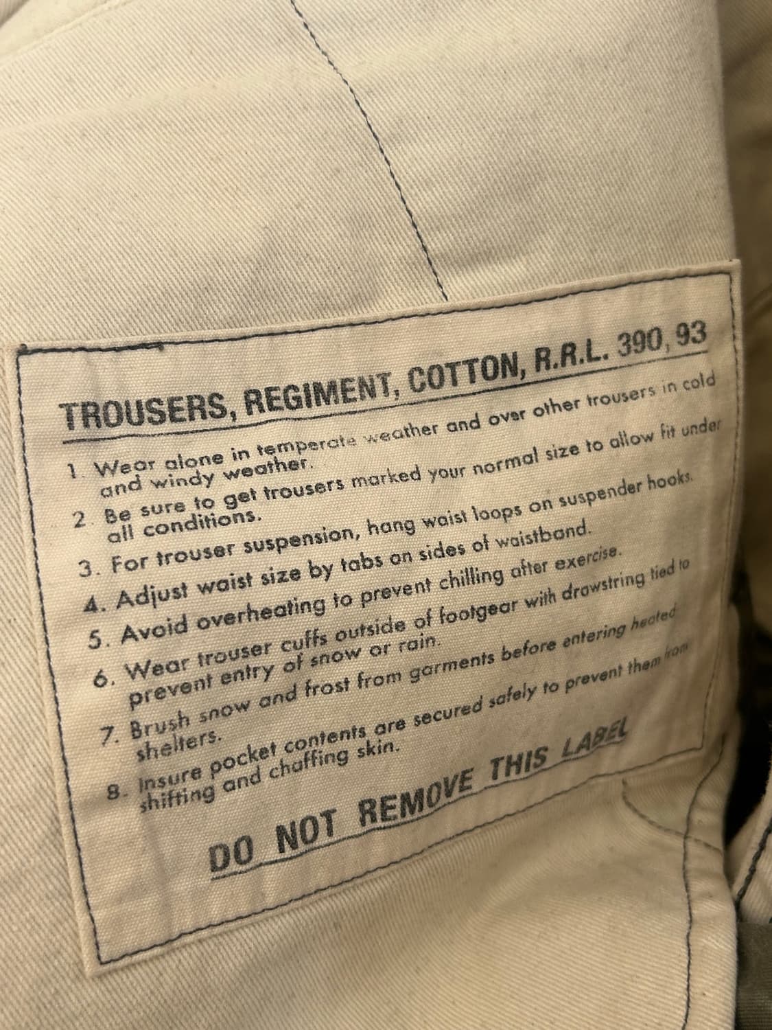 RRL 더블알엘 밀리터리 팬츠 상품이미지7