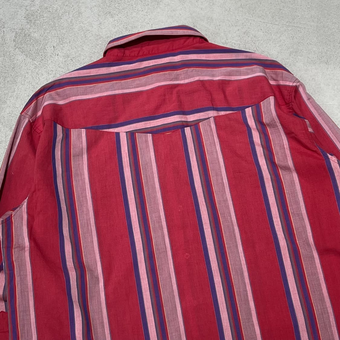 랭글러 웨스턴 스트라이프셔츠 s10762 상품이미지4