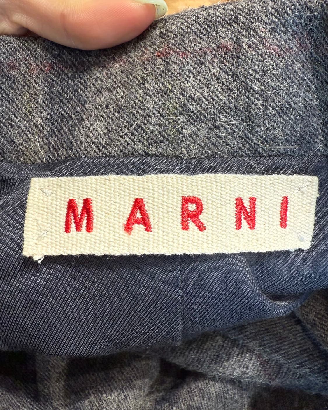 마르니 차콜 크롭 울 자켓  상품이미지8