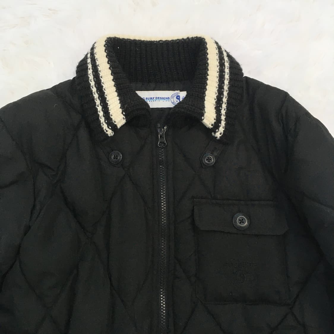 T&c surf 블랙 퀄팅 패딩 점퍼 상품이미지9