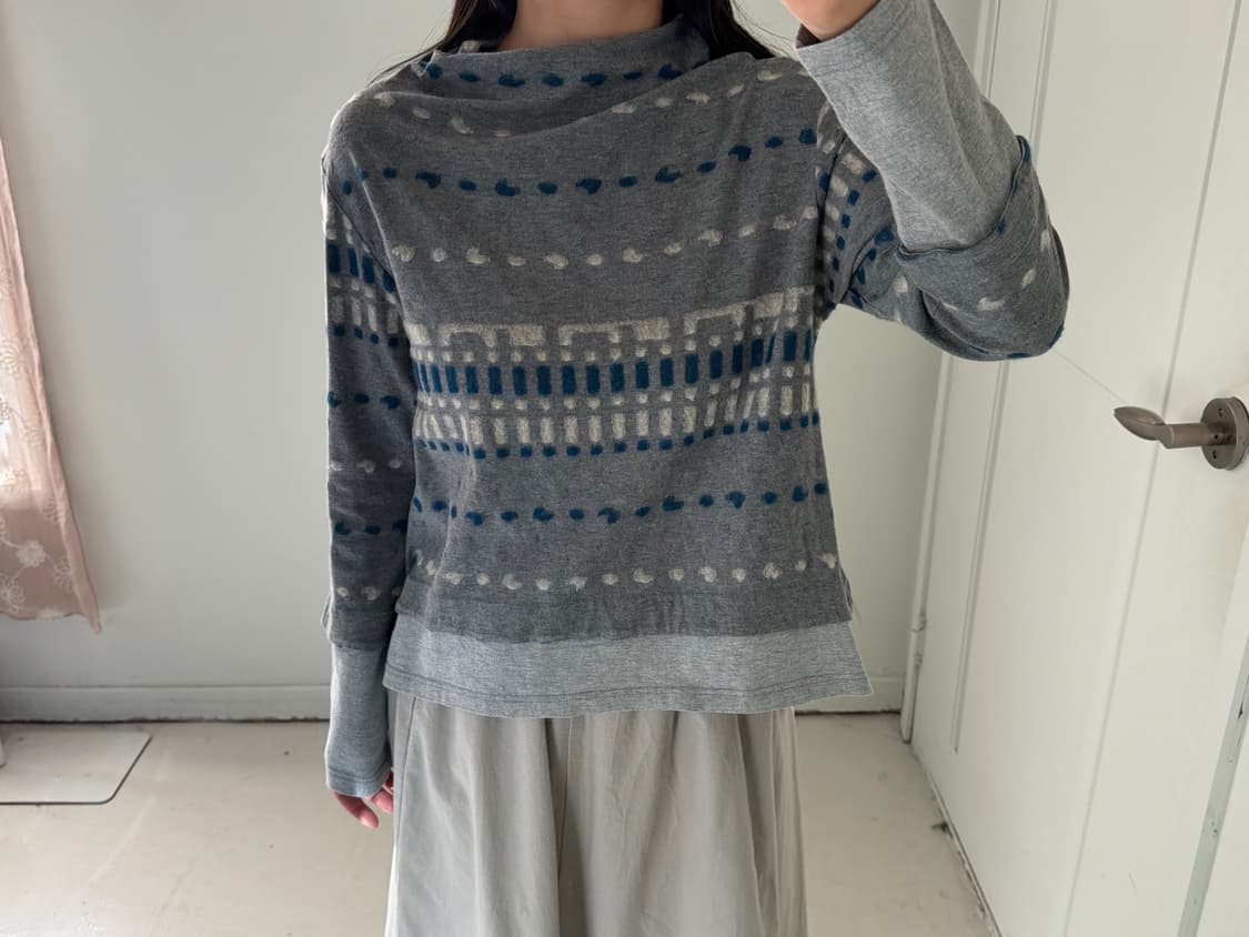 일본빈티지 모리 레이어드 롱슬리브 상품이미지3