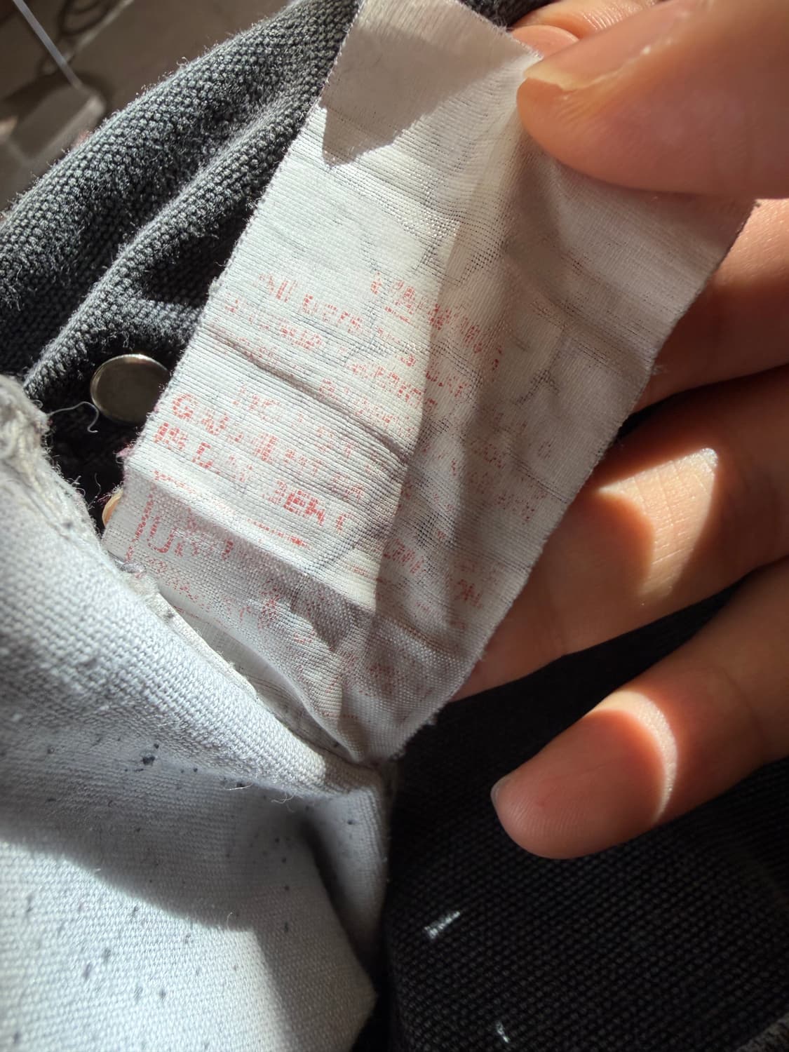 90s 빈티지 칼하트 더블니 팬츠 블랙 made in usa 상품이미지6