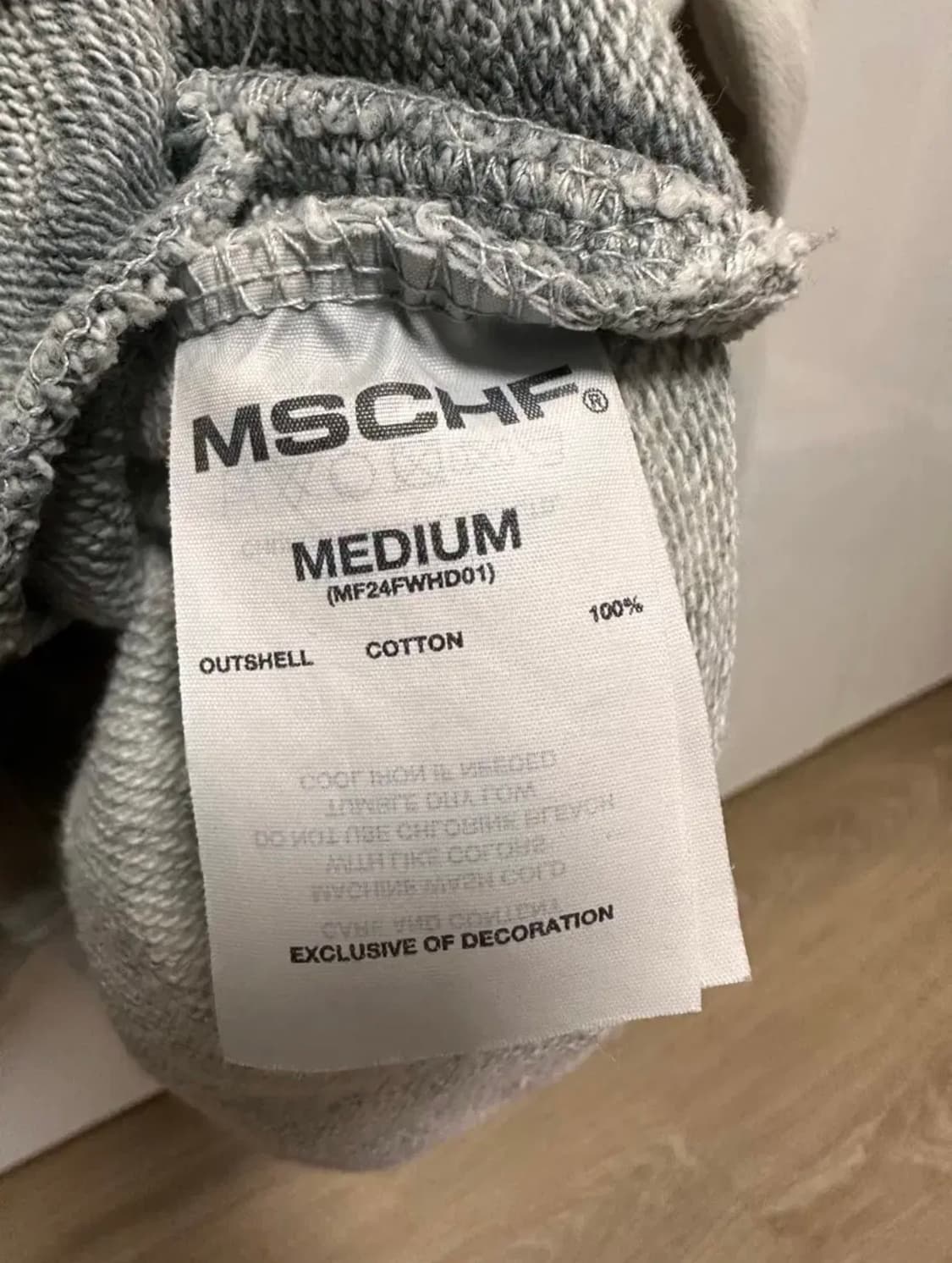 미스치프 블리치드 풀오버 후드 m 상품이미지4