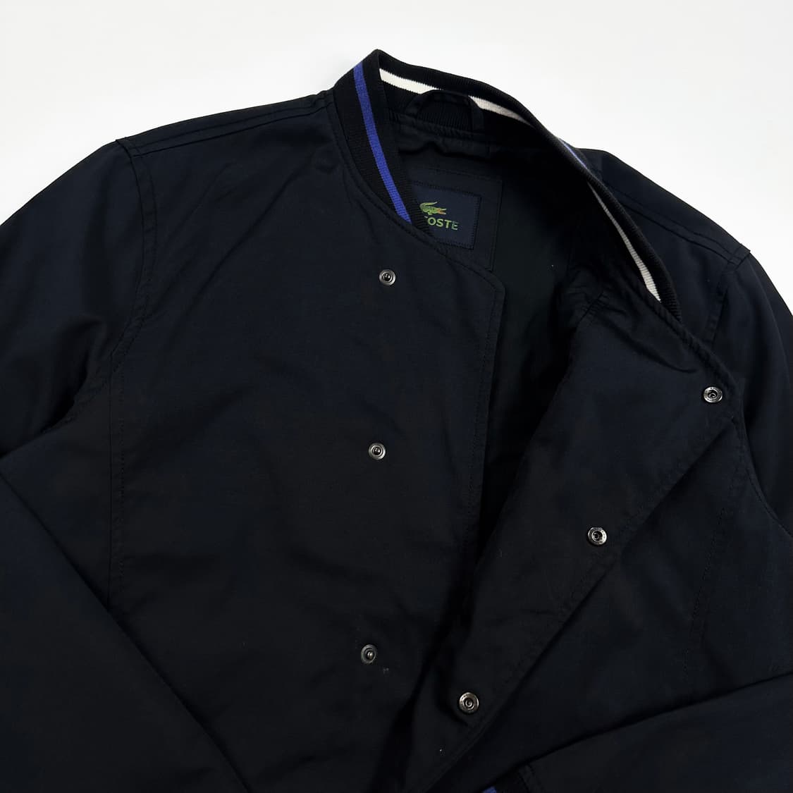 라코스테 미니멀 블루종 바시티자켓 블랙 M 상품이미지5