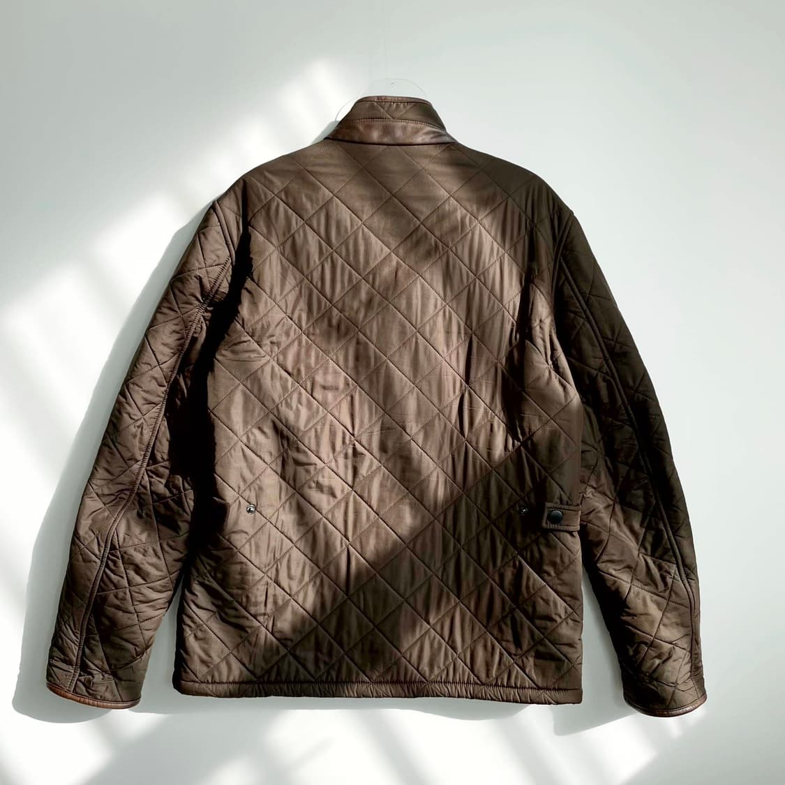 A2 Barbour 바버 브라운컬러 POWELL 퀼팅 자켓 M(95-10 상품이미지3