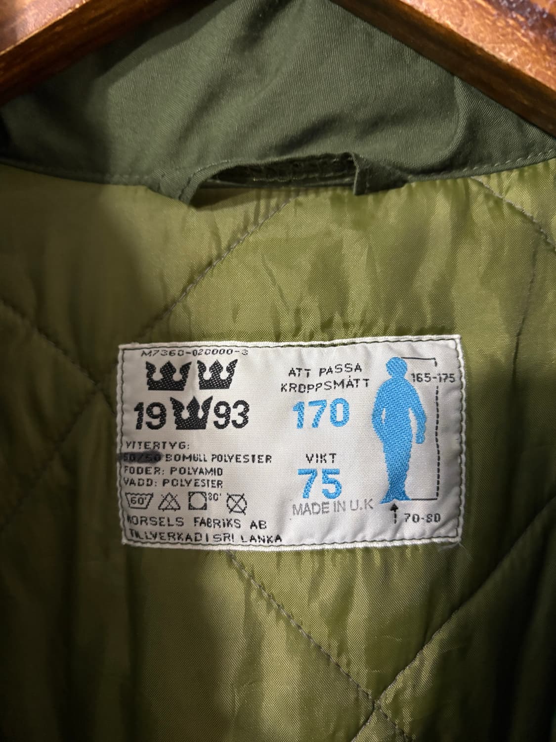 90’s SWEDISH ARMY M-90 PARKA !!  상품이미지3
