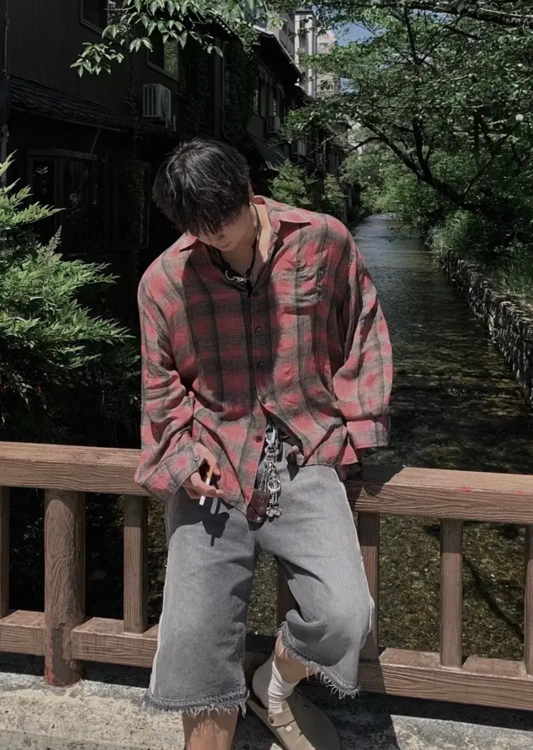 아워레가시 보로우드 셔츠 빅 럼버체크 프린트 50 상품이미지2