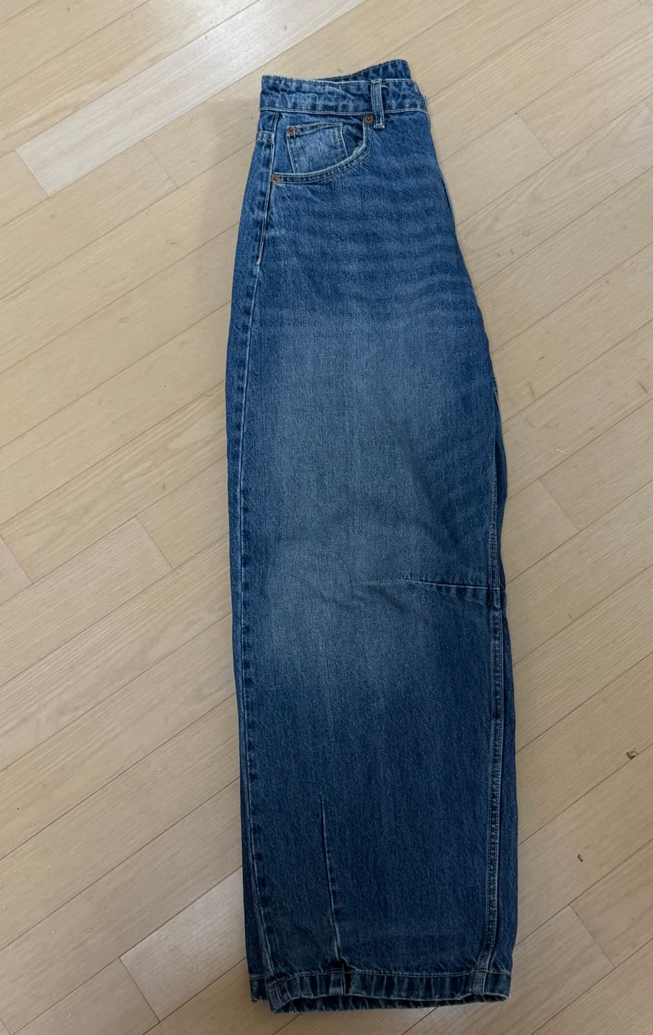 자라 JEANS TRF 배기 벌룬 미드라이즈 EU38 상품이미지2